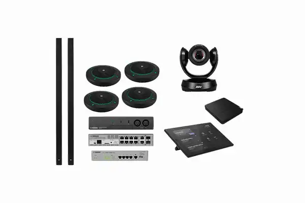 Yamaha ADECIA wired tabletop solution with AVer Camera and Lenovo Core + Controller Audio Conferencing Yamaha